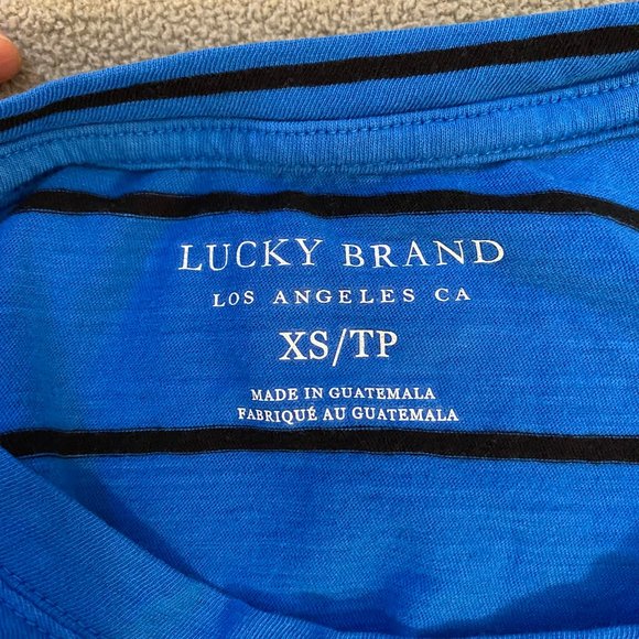 Lucky XS Blue striped t-shirt - Picture 3 of 6